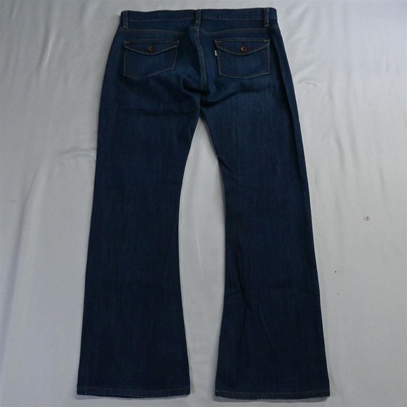 Levi's 10 / 30‎ Tilted Bootcut Flap Pocket Dark Wash Stretch Denim Womens Jeans - Picture 7 of 7